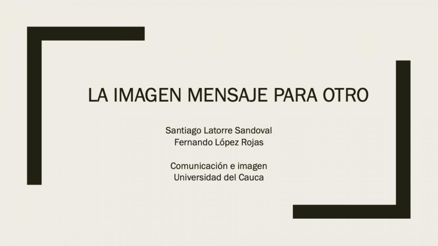 La Imagen mensaje para otro