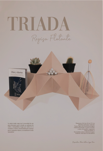 Triada: repisa flotante - María Helena Terán