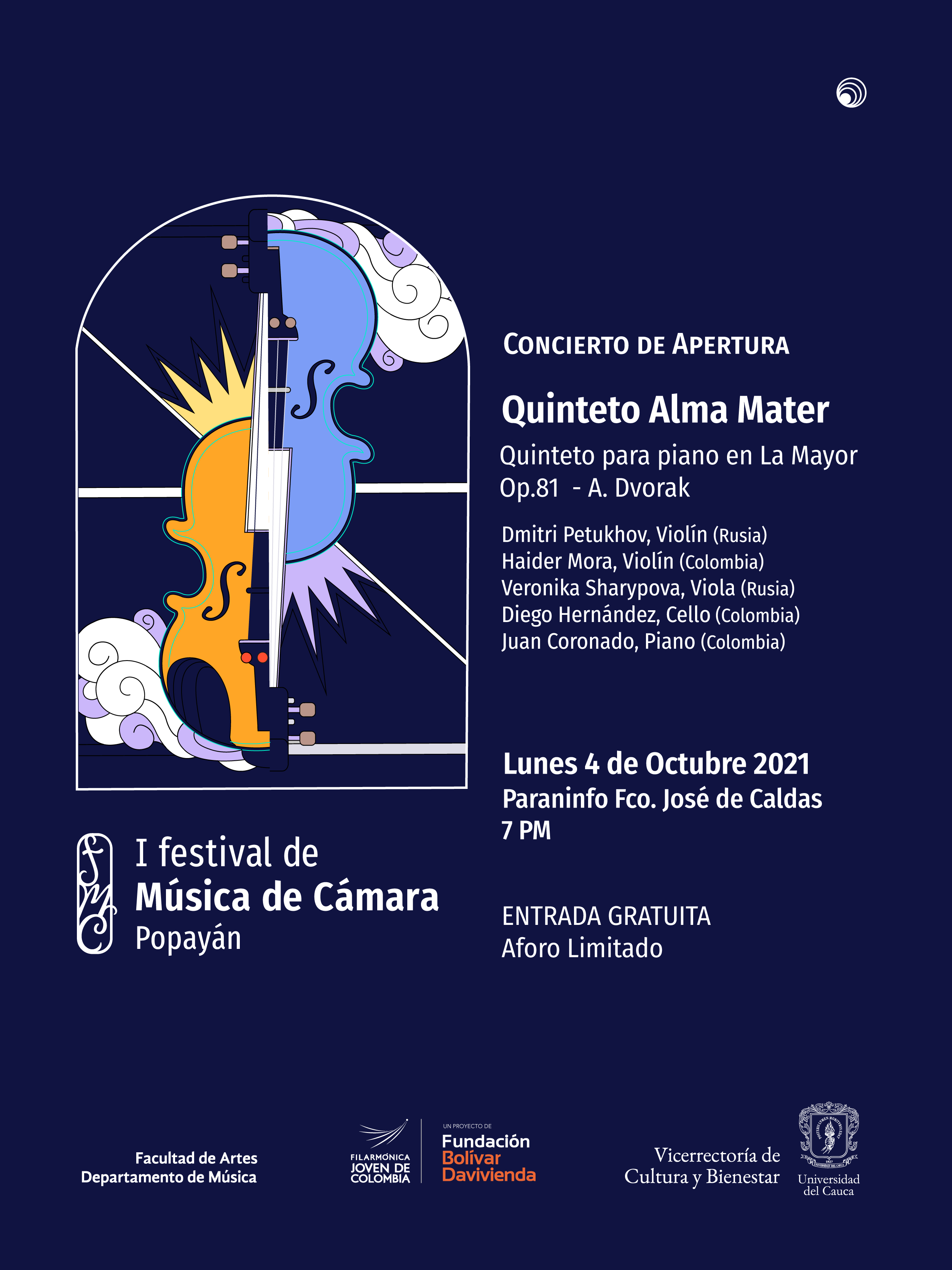 I Festival de Música de Cámara de Popayán. Gala 1