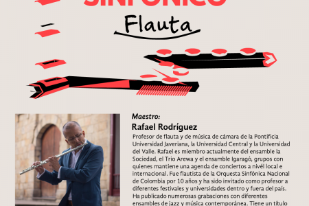 Taller Sinfónico con Rafael Rodríguez, Flauta Traversa. 